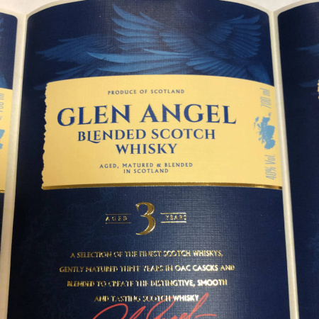 Самоклеящиеся этикетки на бутылки с виски